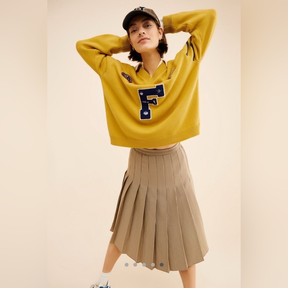 Found Arrow-Wood Varsity Knit Sweater - Picture 7 of 9